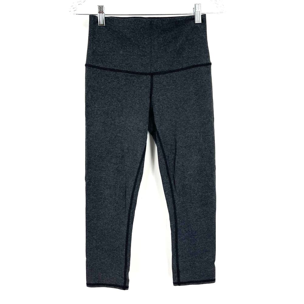 Lululemon Wunder Under Crop Tight Charcoal Size 6